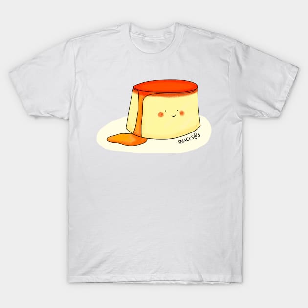 Smooth Caramel Custard Pudding T-Shirt by Snacks At 3